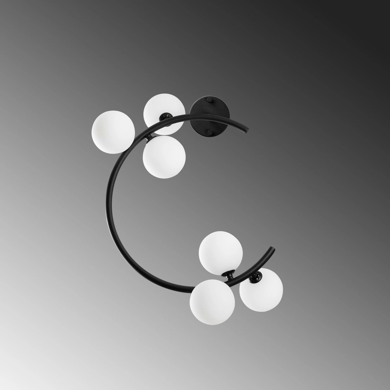 Llambë muri Opviq, Luminar - 14130, metal i zi, 50x30x55 cm