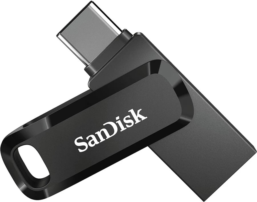 USB SanDisk Ultra Dual Drive Go, Type-A/USB Type-C 3.2, 32GB, e zezë