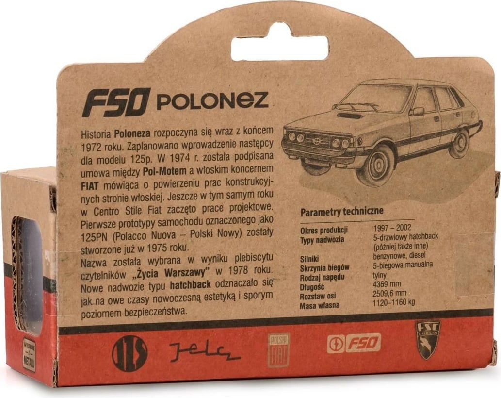 Makine lodër Daffi FSO Polonez K-579, 1:43, e bardhë