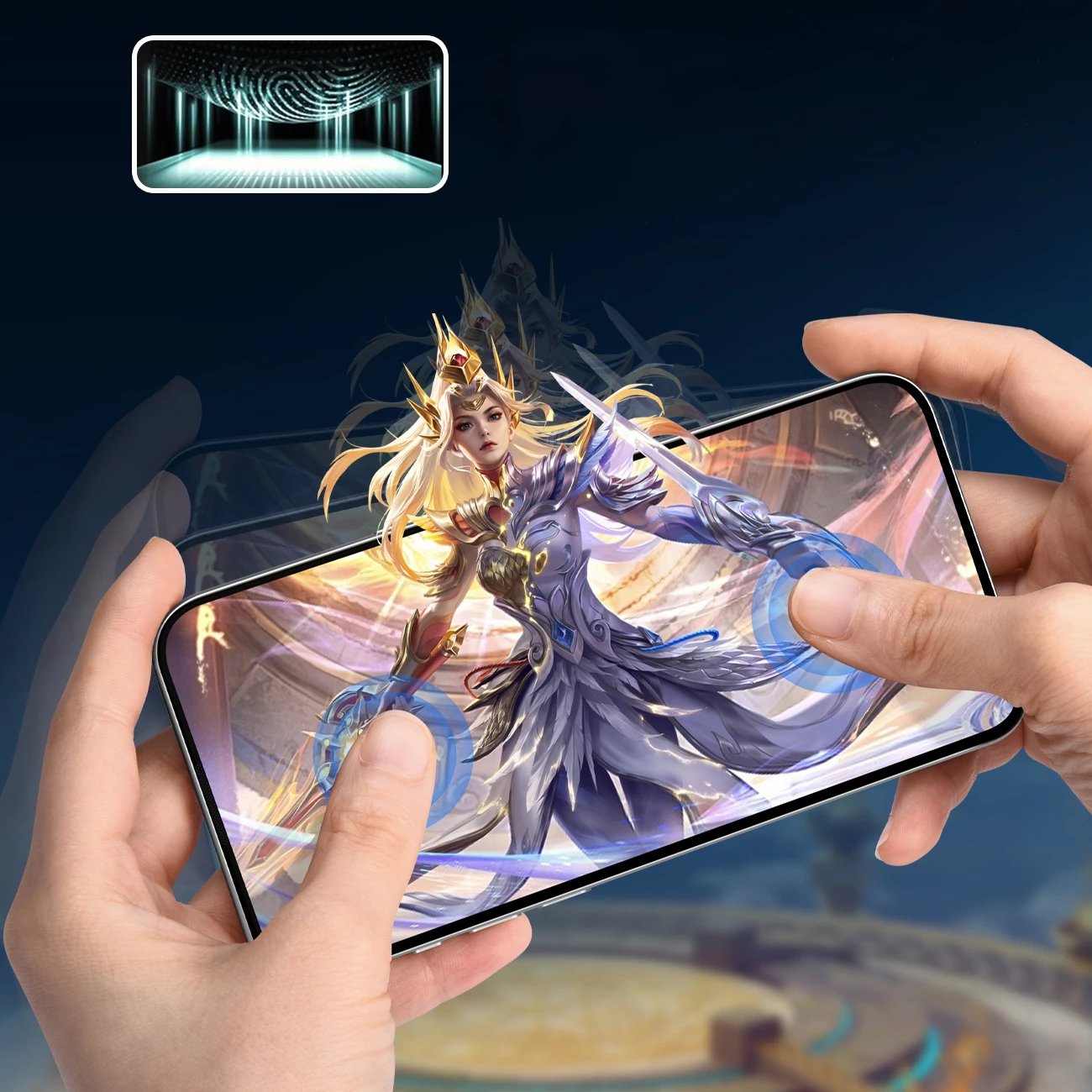 Xham i temperuar Joyroom JR-MKN0312 për iPhone 16 Pro, Corning Eyecare, Transparent