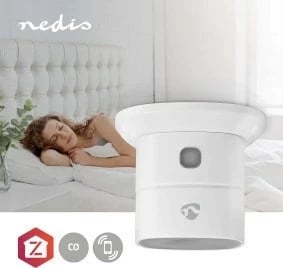 Detektor gazi Nedis SmartLife, monoksid karboni (CO), i bardhë