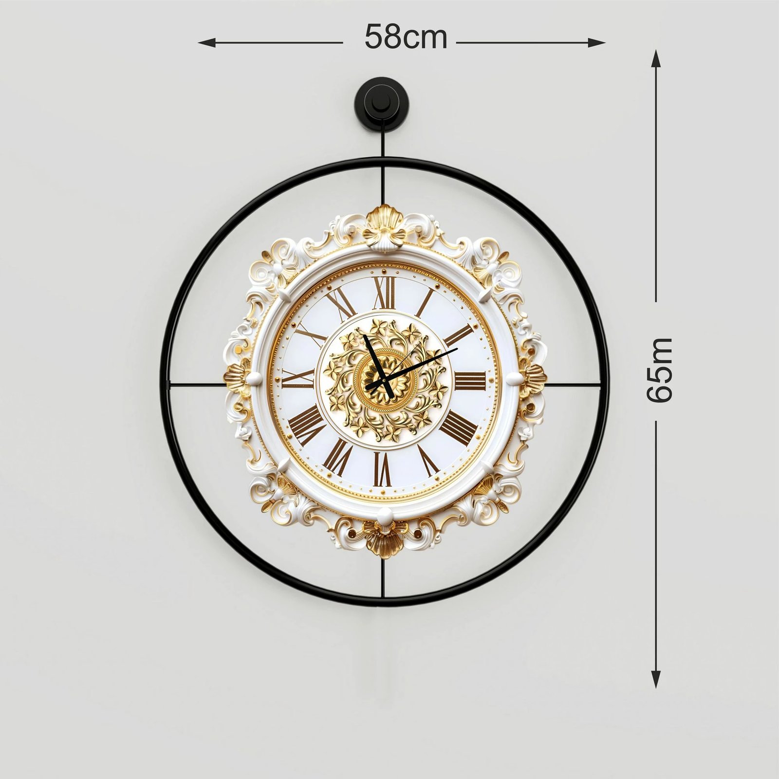 Orë muri dekorative prej metali, Wallity, Mclock-00119