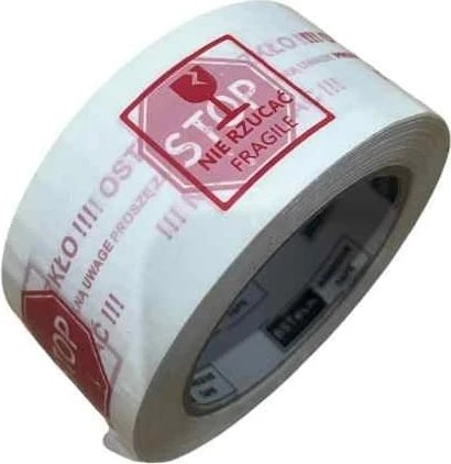 Shirit ngjitës BESTPAK me printim, 48x100m, Kujdes xhami