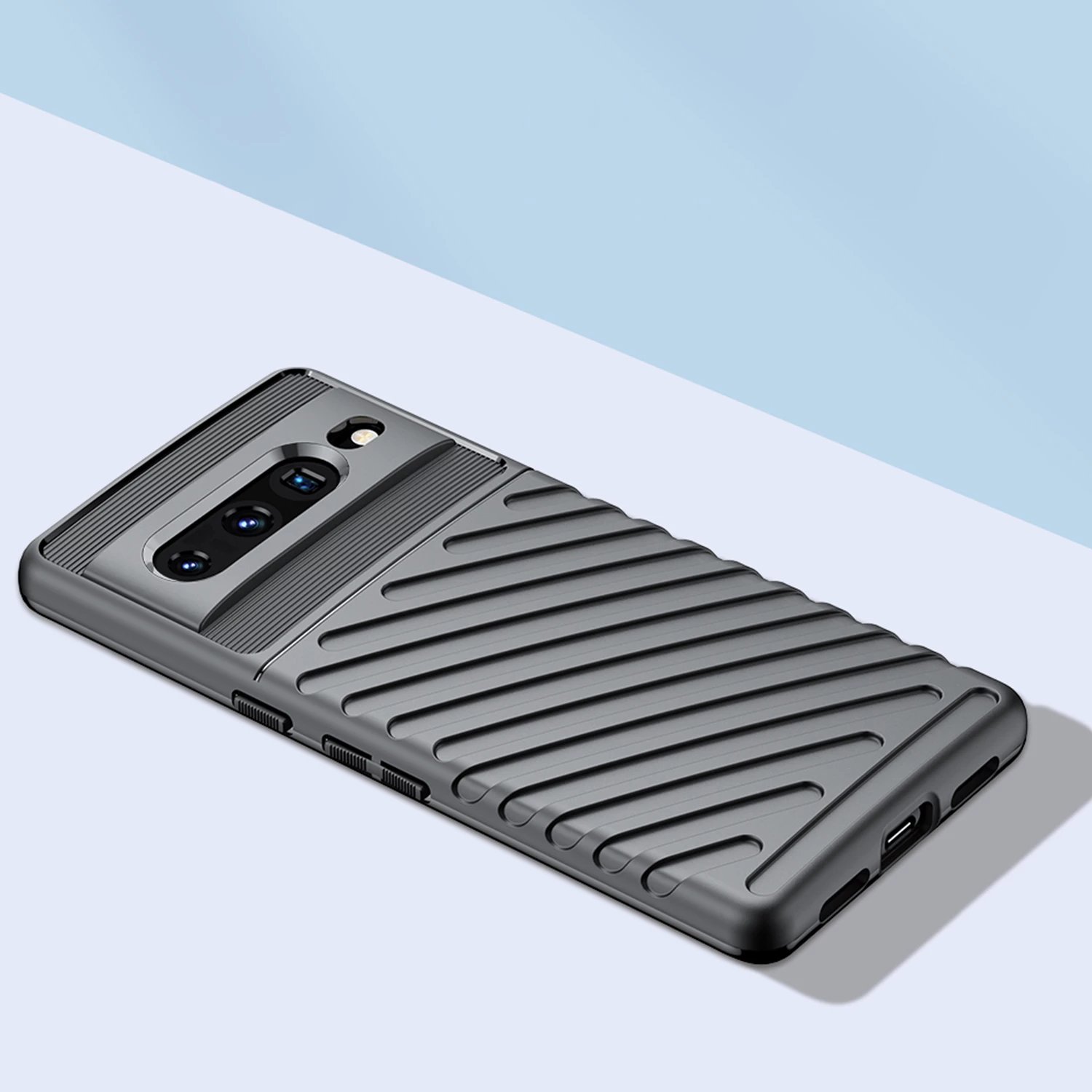 Mbështjellës Hurtel Thunder Case për Google Pixel 7 Pro, i zi