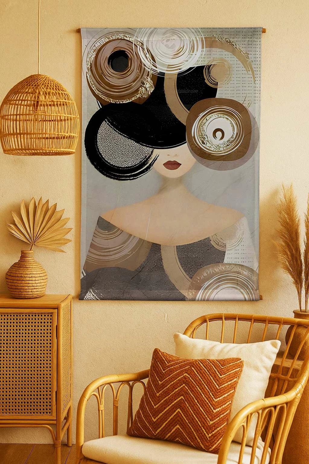 Pikturë dekorative prej poliestëri Wallity, Polybaby 38, 145x200 cm