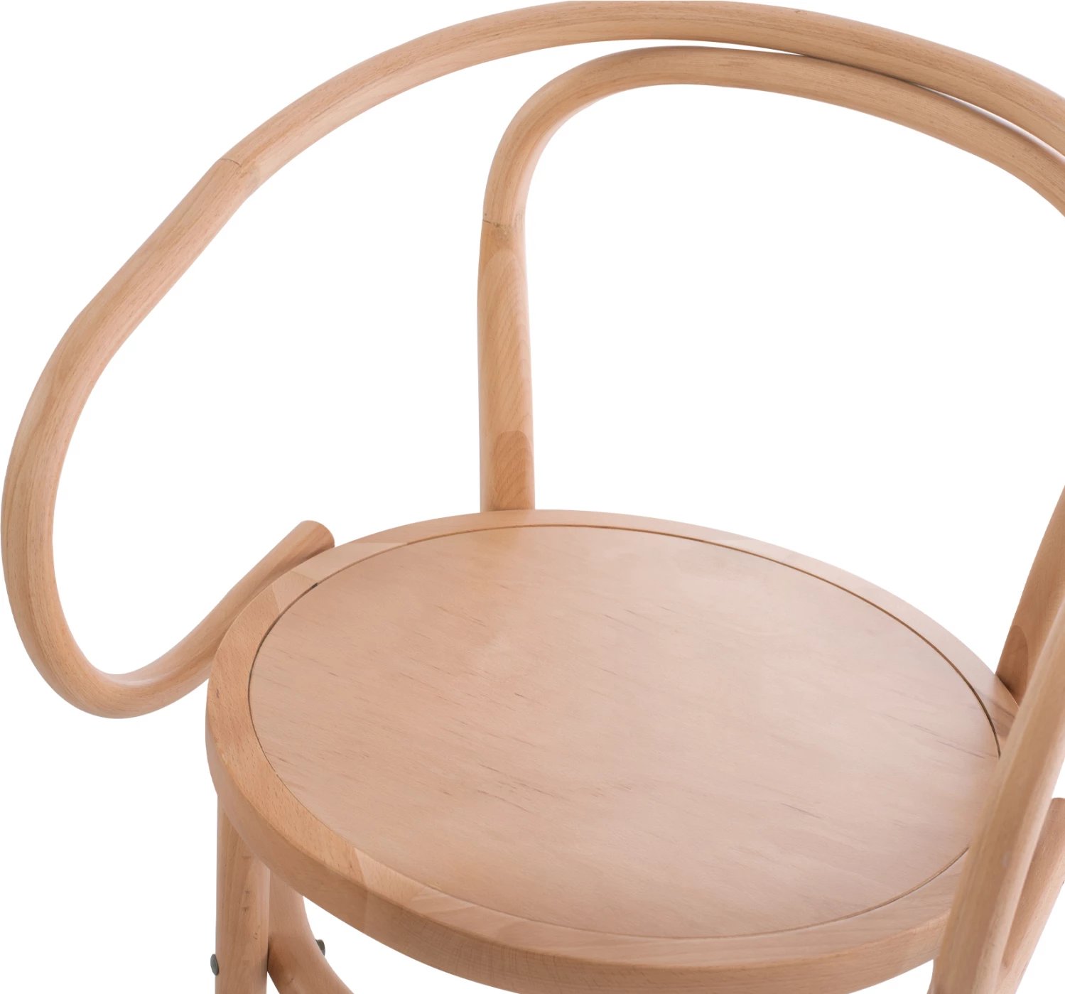 Karrige druri me krahë, dru ahu, ngjyrë natyrale, FH8746.01, 56x52x82 cm