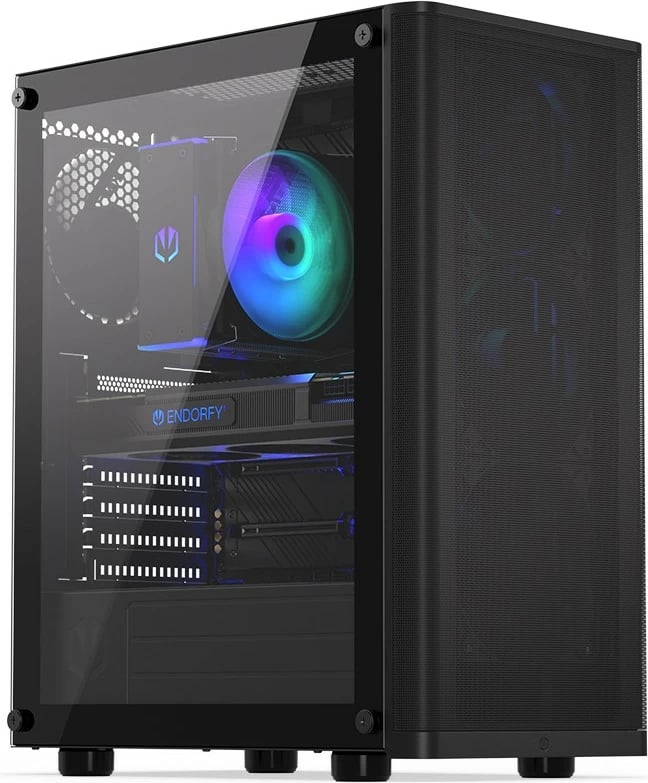Kasë Endorfy Ventum 200 Air, Midi Tower, ATX, xham i temperuar, e zezë