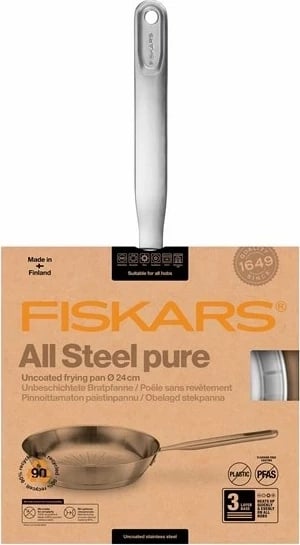 Tigan Fiskars All Steel, 24 cm, Alumini