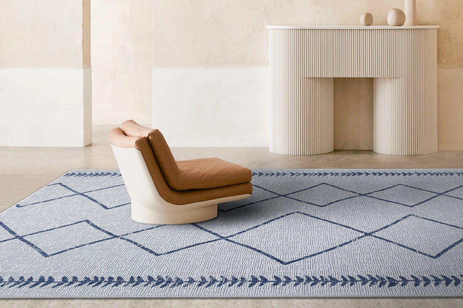 Qilim ngjyrë navy blue, 160x230cm, Conceptum Hypnose, 22563A Fresco