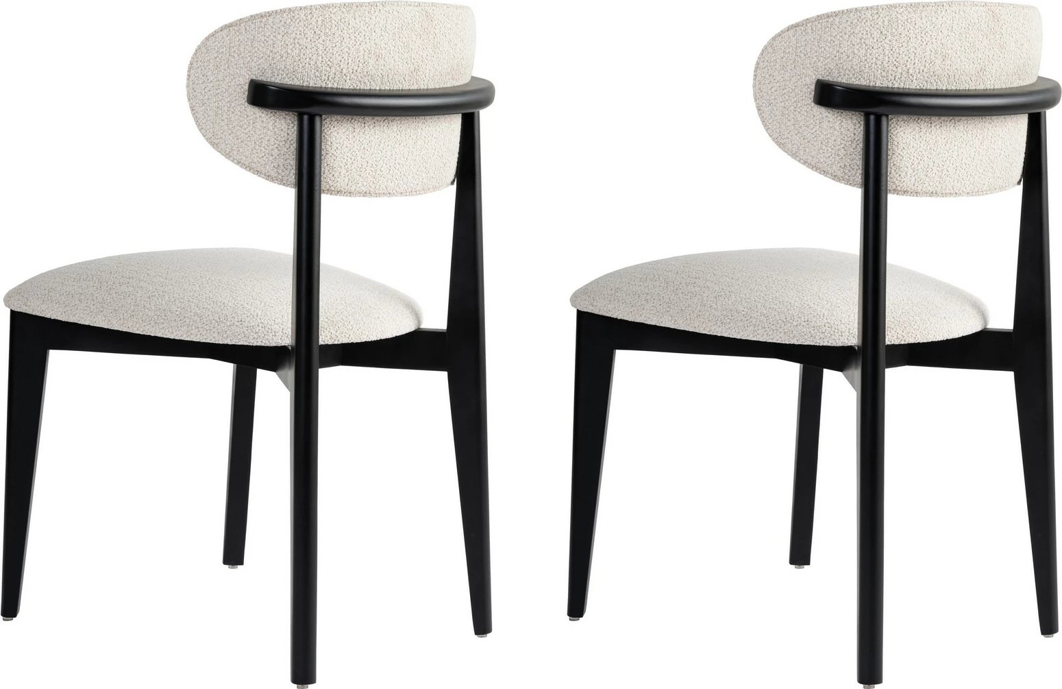 Set karrigesh (2 copë) Skye Decor, Lionte, e bardhë, e zezë