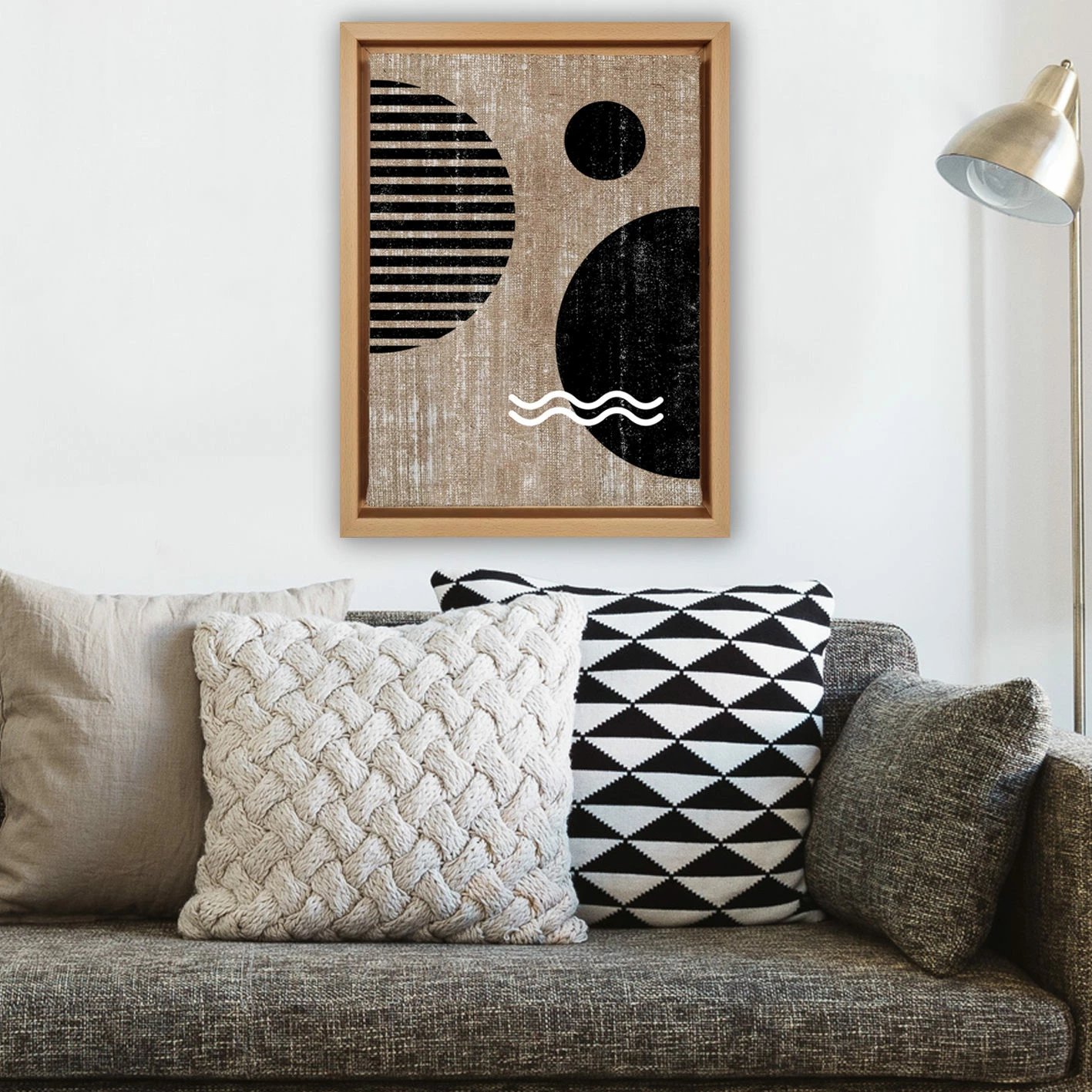 Pikturë dekorative në kanavacë, shumëngjyrëshe, Wallity, LNJ71802311123 - 6696, 66x96cm