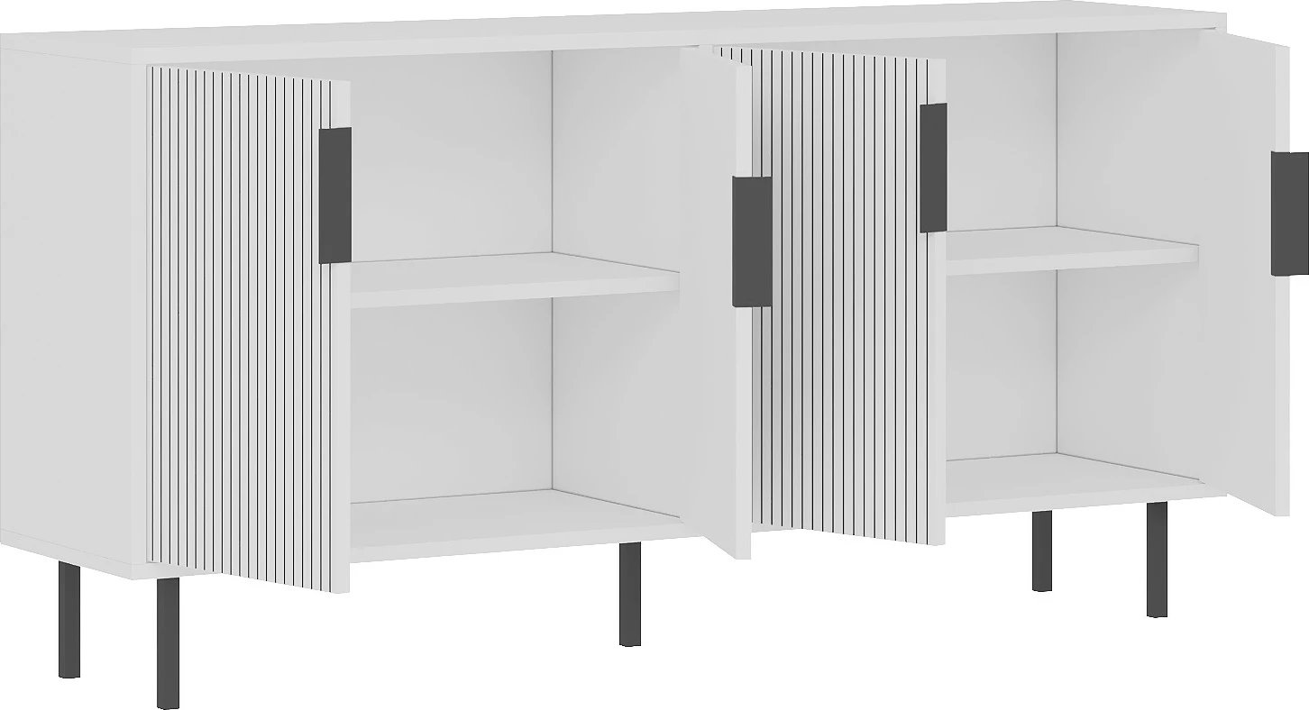 Konsolë Skye Decor, ngjyrë e bardhë, Clara