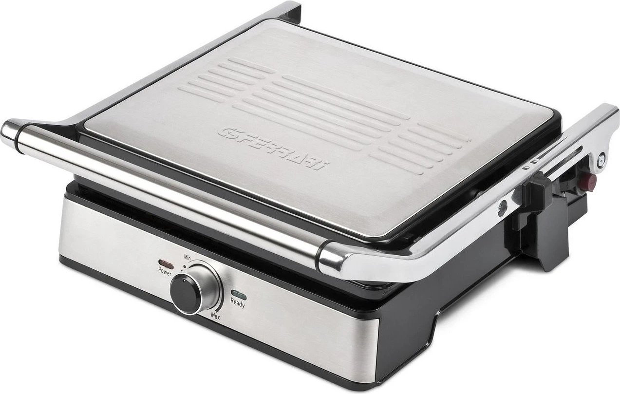 Grill tavoline G3 Ferrari G10161, 2000W, ngjyrë argjendi
