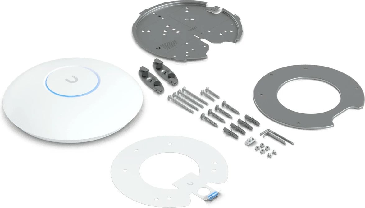 Access Point Ubiquiti U7 Pro, 5400 Mbit/s, 2.4 GHz, 5 GHz, 6 GHz, Bardhë