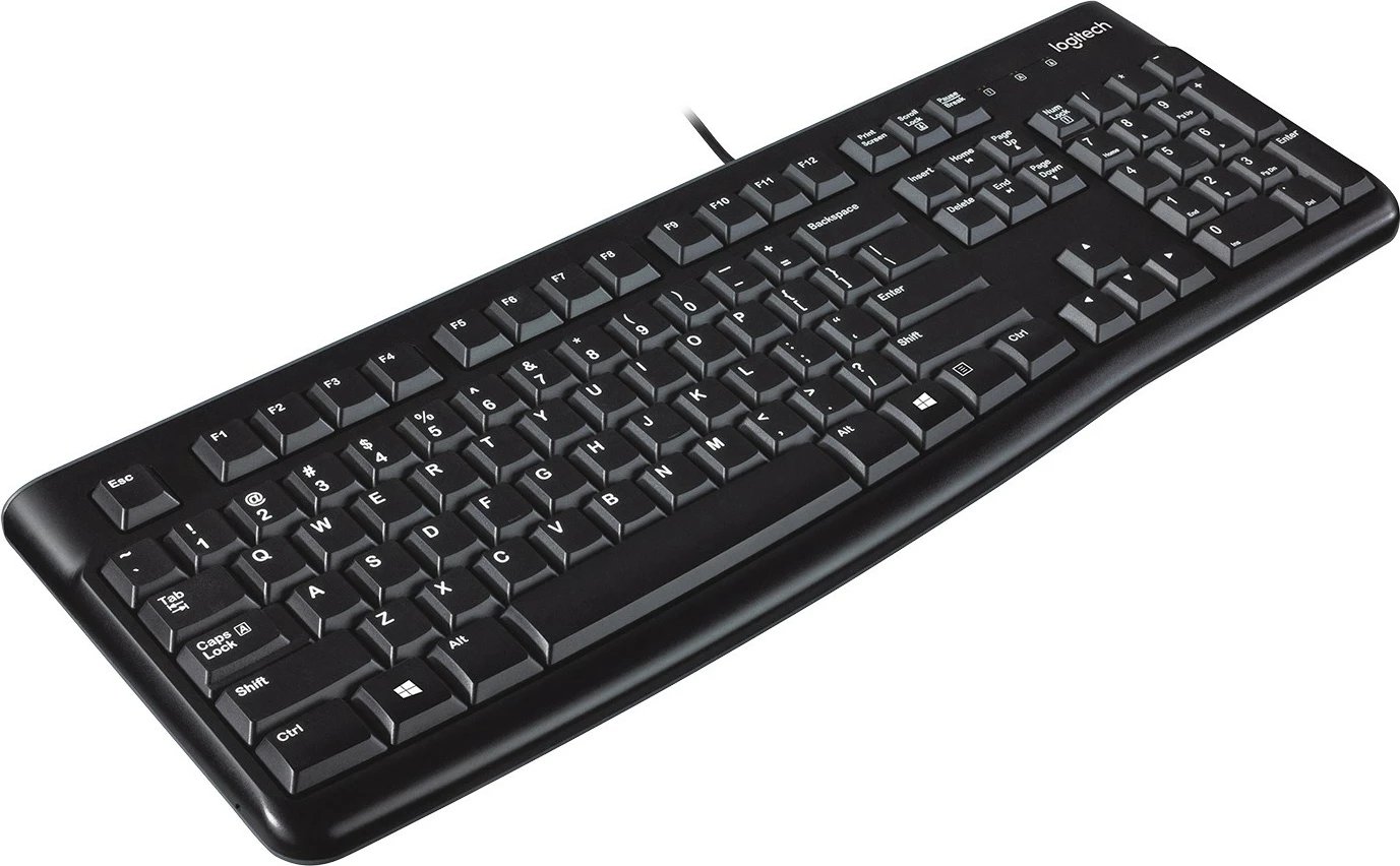 Tastierë Logitech K120, full-size, me kabllo, USB, AZERTY, e zezë Tastierë Logitech K120, full-size, me kabllo, USB, AZERTY, e zezë