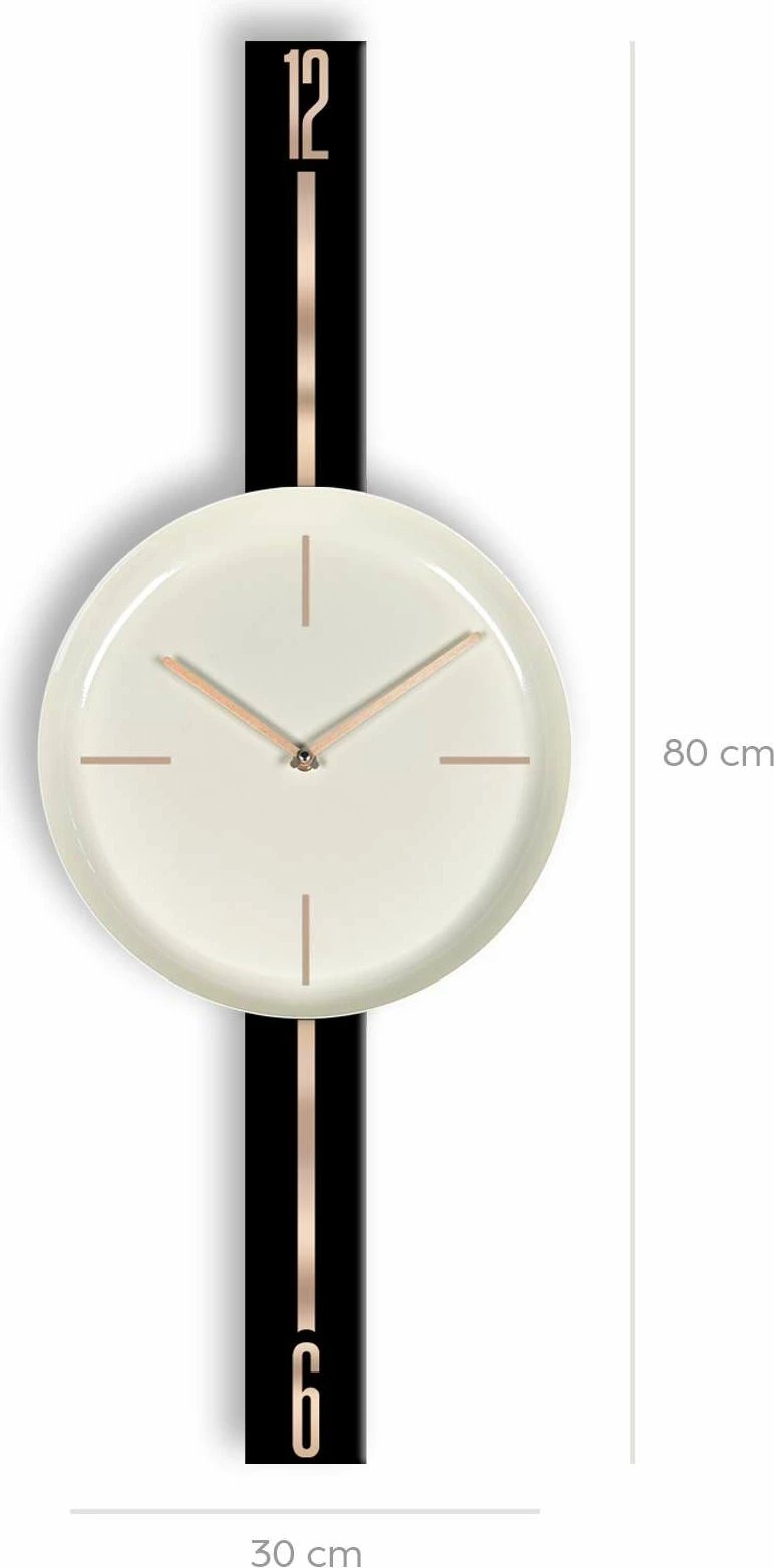 Orë muri dekorative Wallity, Vlnt103Syhkr, e zezë dhe krem