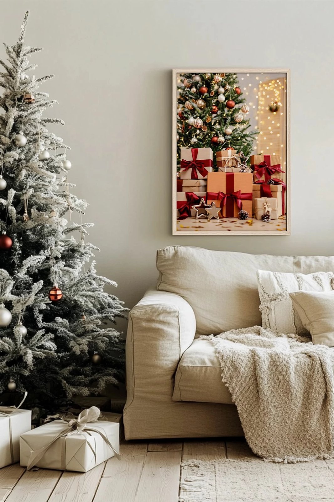 Pikturë dekorative me kornizë, shumëngjyrëshe, Wallity, Nwyearsngmdl58, 33x48cm