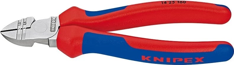 Vegël për zhveshje kabllosh Knipex 14 25 160, 160 mm, Kuqe/Blu