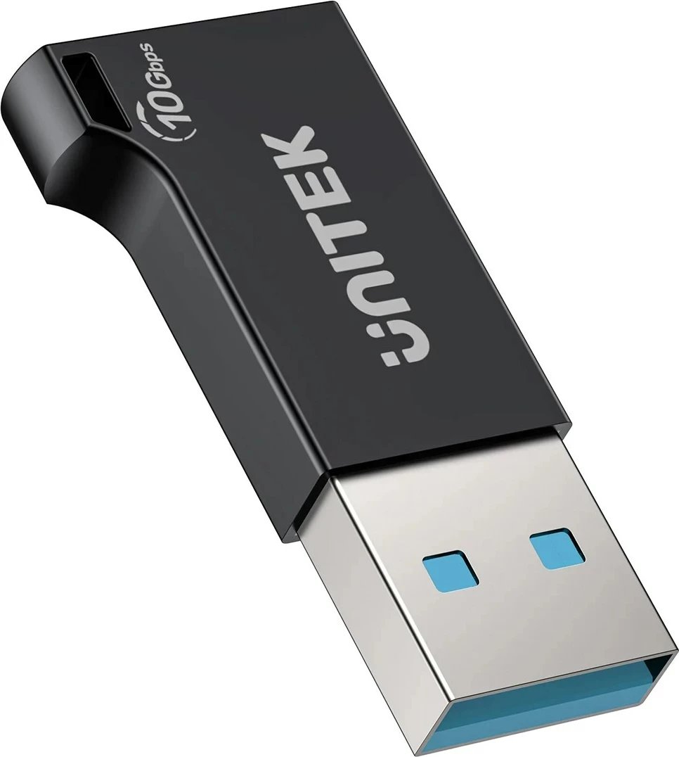Adapter UNITEK A1049ABK01 USB-A në USB-C 10Gbps, zi