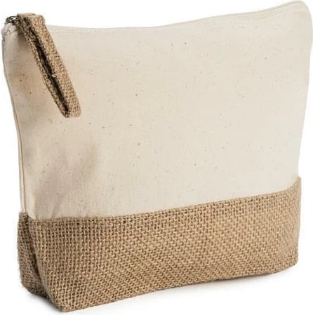 Çantë kozmetike NEXT 30652, pambuk dhe jute, 22x5x16cm