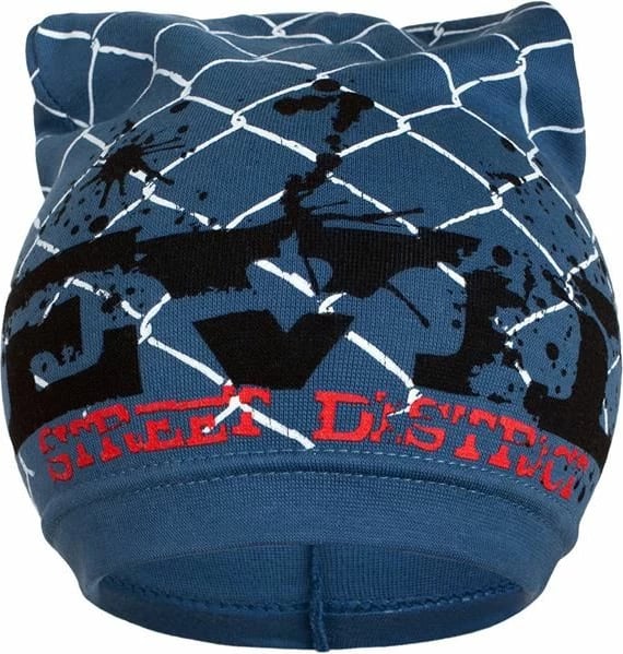 Kapuç pranveror për djem, New Baby, pambuk 100%, i ajrosshëm dhe elastik, perimetri 40-50 cm, madhësia 104 (3-4 vjet), blu