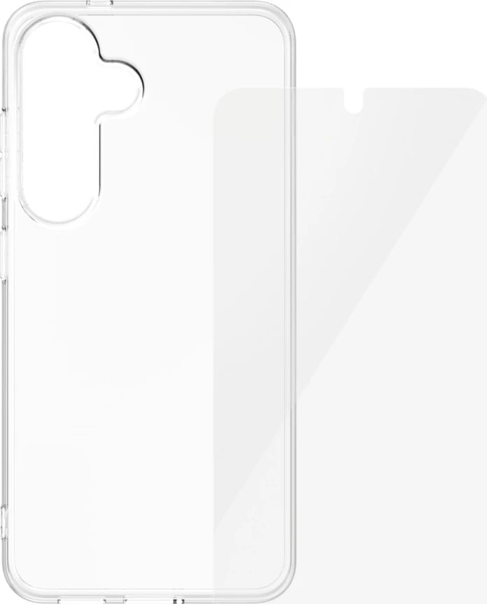 Mbështjellës + xham mbrojtës PanzerGlass CARE 2in1 për Samsung Galaxy S25, Transparent