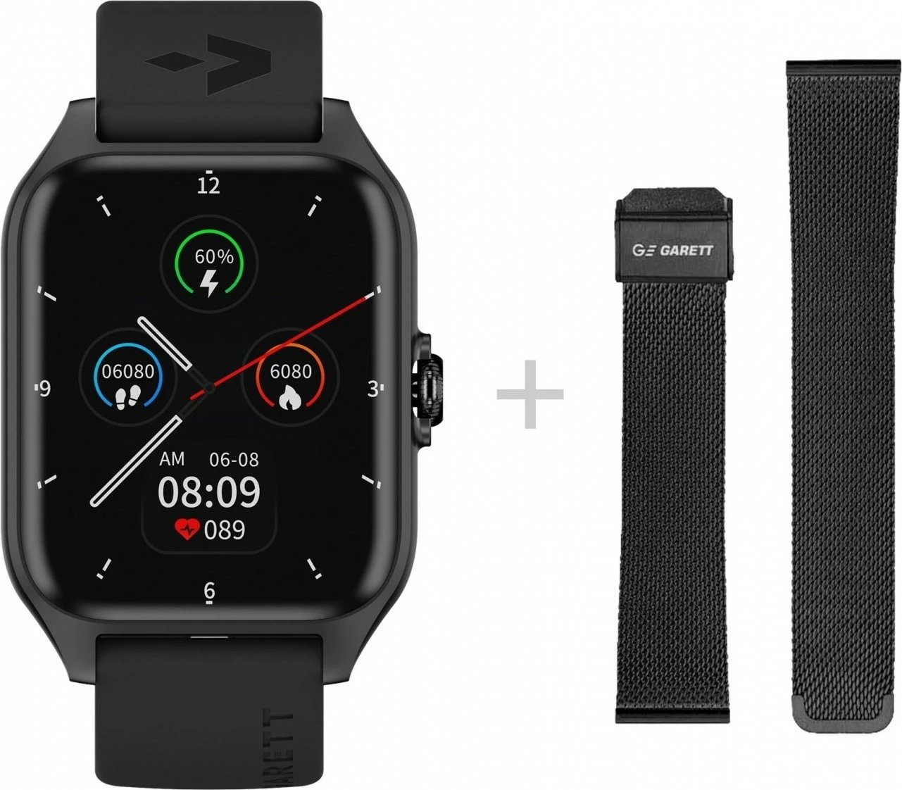 Smartwatch Garett GRC Activity 2, 1.77'' AMOLED, Bluetooth, i zi