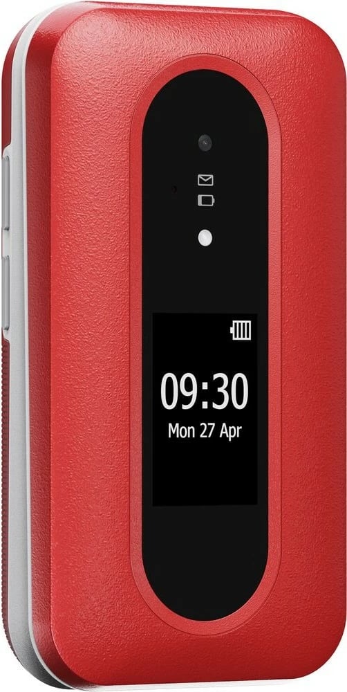 Celular Doro Leva L30, Clamshell, 2.8", 2 MP, 1150 mAh, Kuq, Bardhë