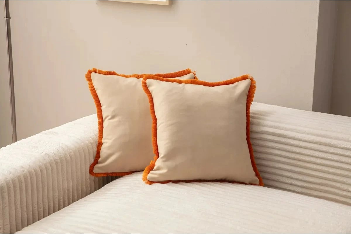 Set mbulesash për jastëk (2 copë), Evila Originals, Sacakli, bezhë v2