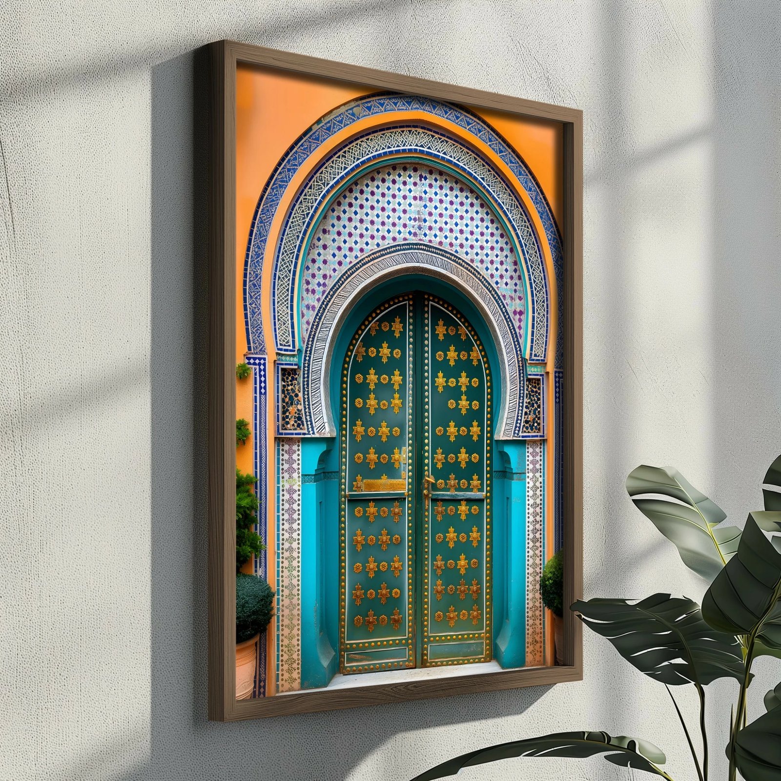 Pikturë dekorative me kornizë MDF, shumëngjyrëshe, GE121-L