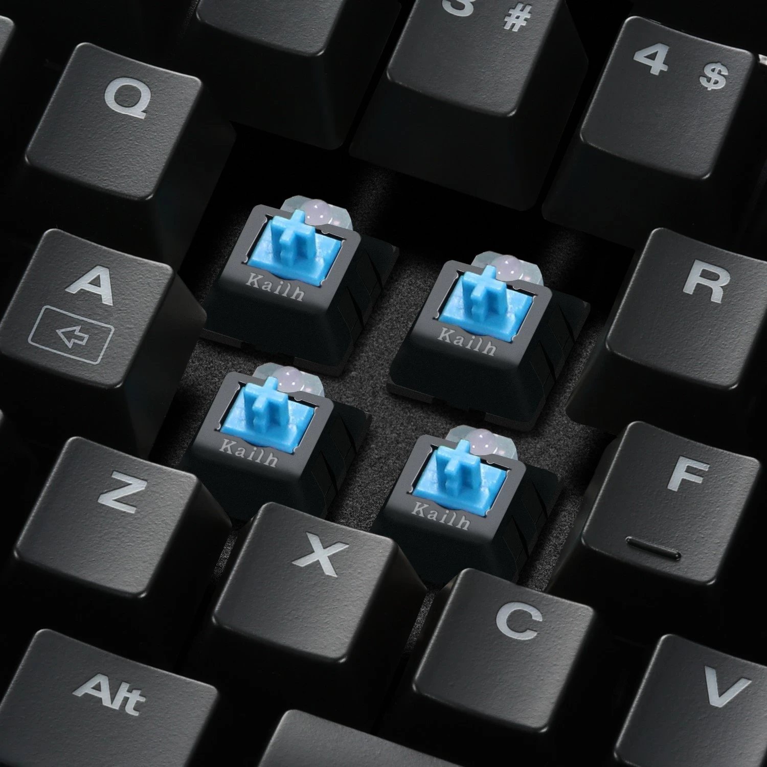 Tastierë mekanike Sharkoon Skiller SGK3, RGB, Kailh Blue, e zezë