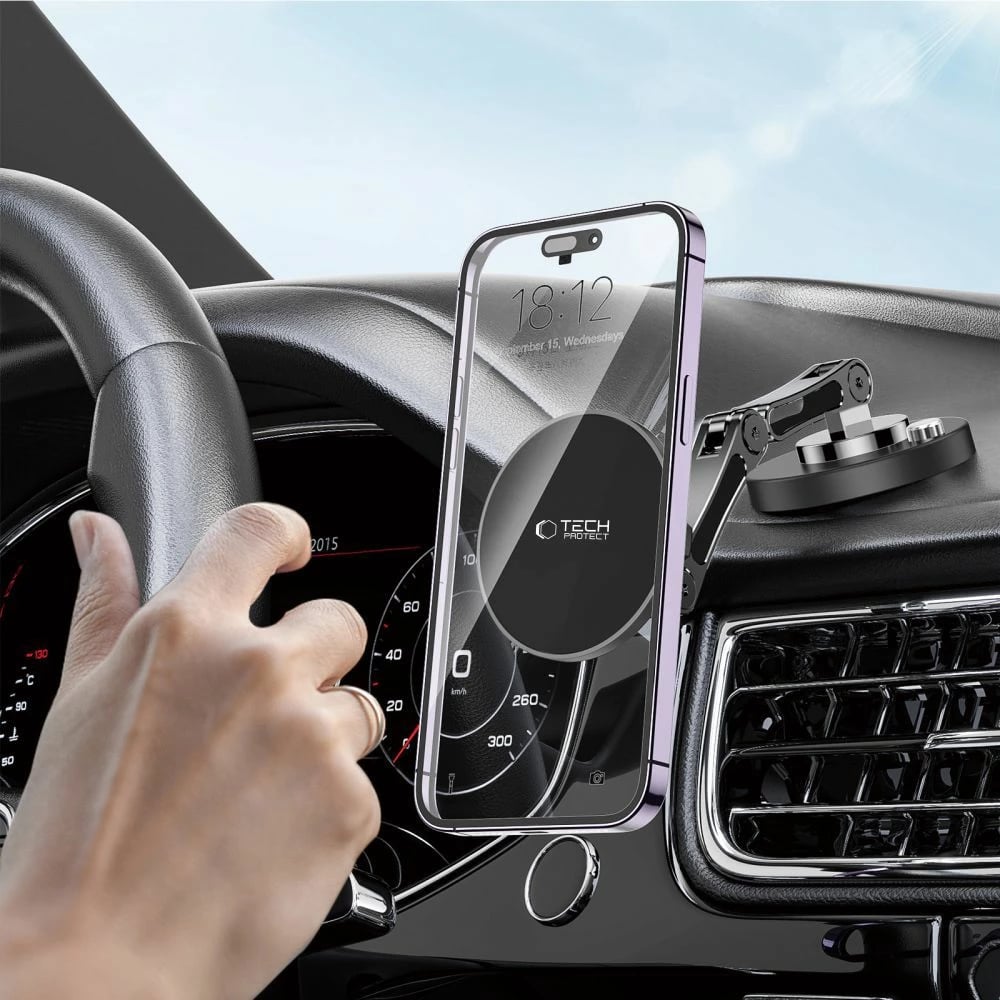 Mbajtës magnetik për telefon Tech-Protect N57, MagSafe, i zi Mbajtës magnetik për telefon Tech-Protect N57, MagSafe, i zi