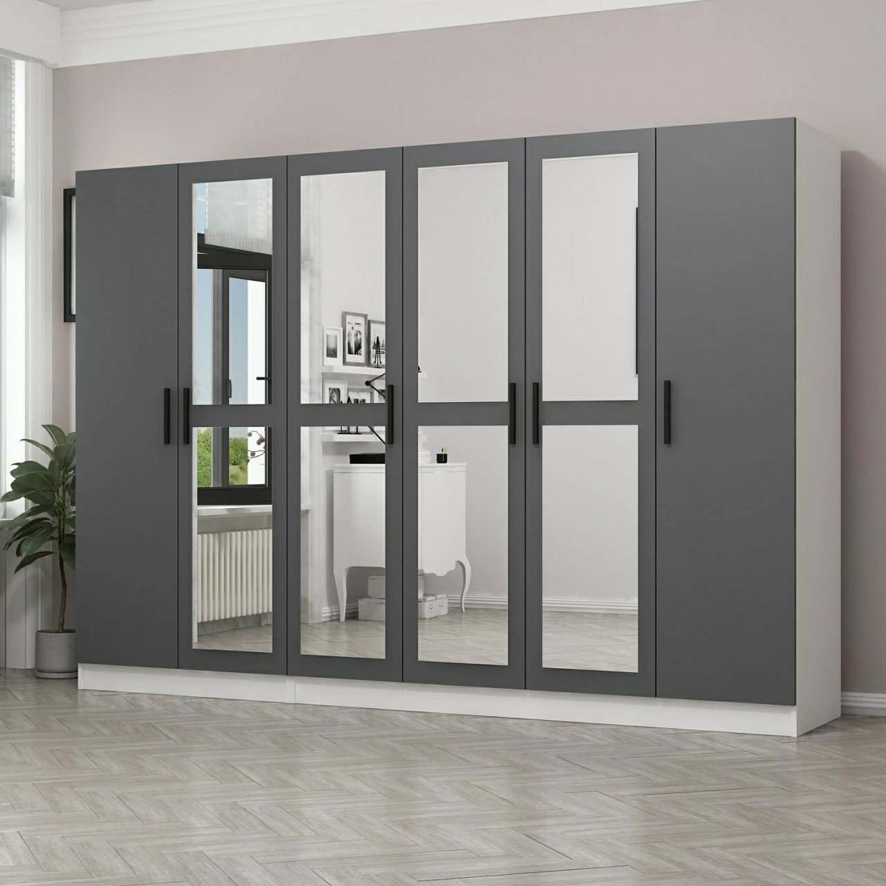 Dollap Skye Decor, ngjyrë antracit, 4961