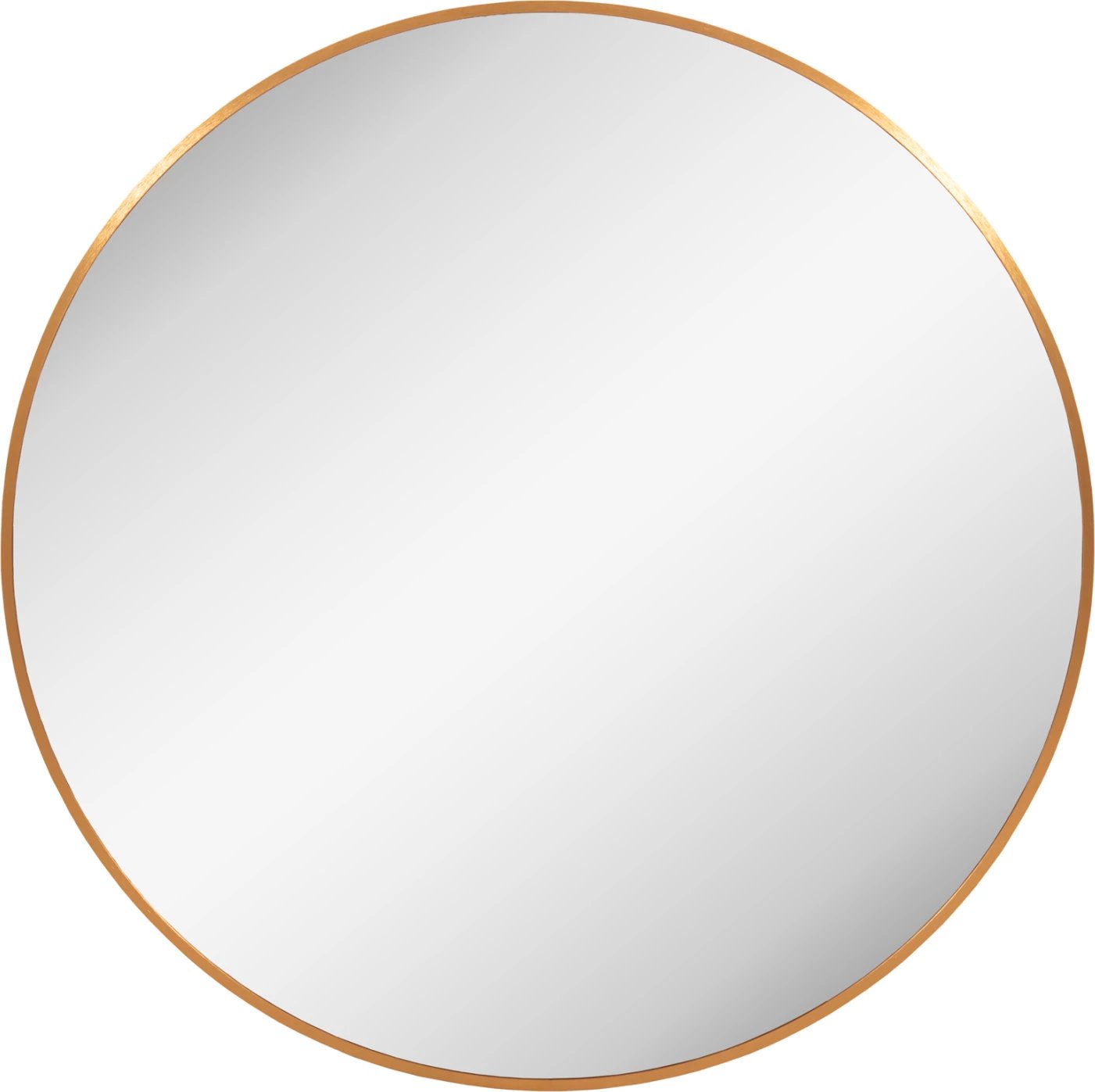 Pasqyrë muri rrethore, kornizë alumini ngjyrë ari, FH4498.30, Φ80cm