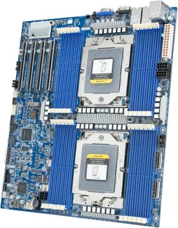 Pllakë amë Gigabyte MZ73-LM0 Rev 2, SP5, për servera, blu