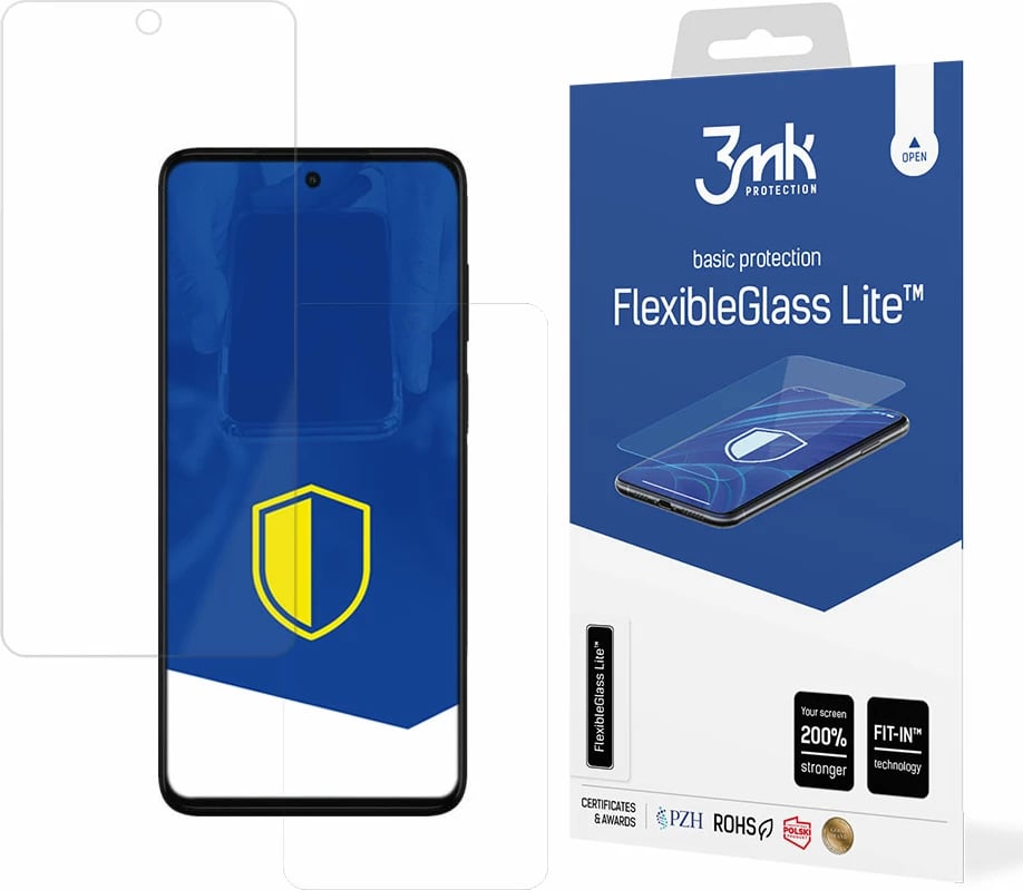 Mbrojtës ekrani FlexibleGlass Lite për Motorola Moto G52, 3mk Protection, ultra i hollë, transparent