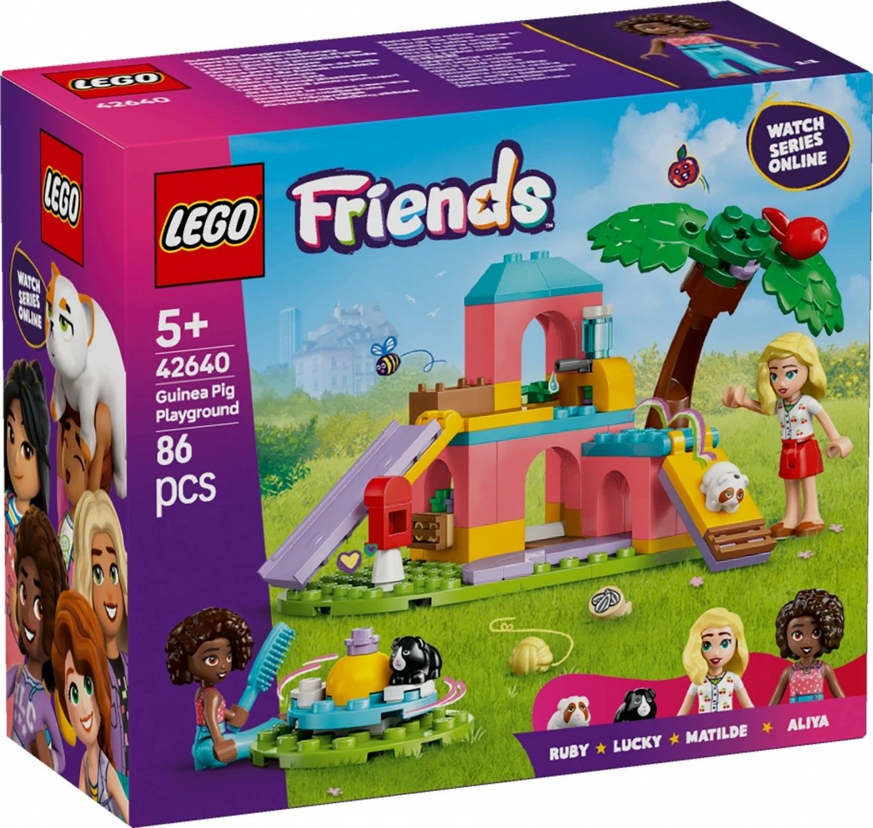 Set ndërtimi LEGO Friends 42640, 86 pjesë, me mini-dollë dhe hamsterë, shumëngjyrësh Set ndërtimi LEGO Friends 42640, 86 pjesë, me mini-dollë dhe hamsterë, shumëngjyrësh