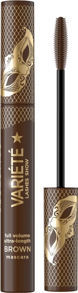 Mascara për femra Eveline Cosmetics Variety Volumizing and Lengthening kafe 10ml