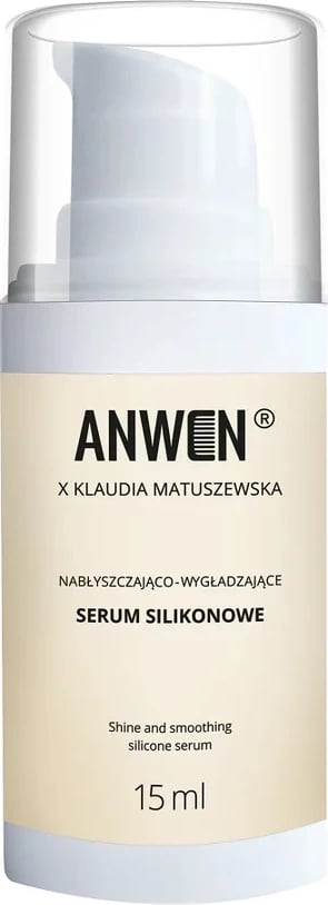 Serum për flokë për femra Anwen x Klaudia Matuszewska Shine-Enhancing Smoothing Silicone, 15ml