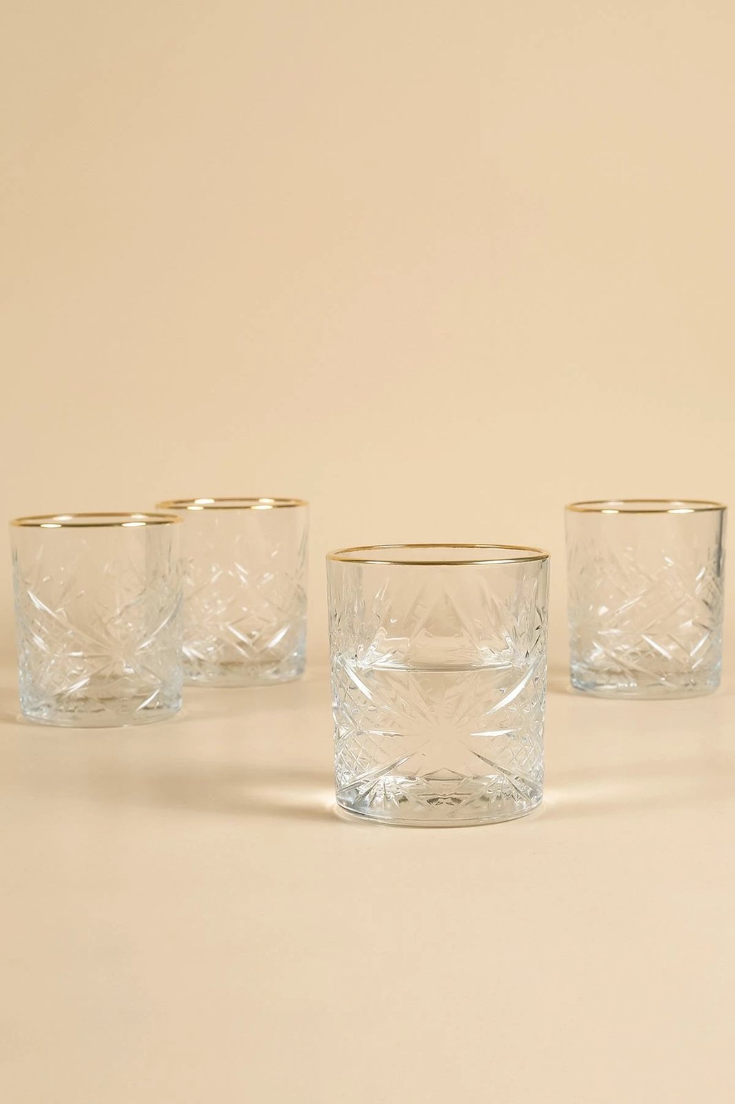 Set gotash (4 copë), Hermia Concept, Lumiere 350, ngjyrë ari, transparent