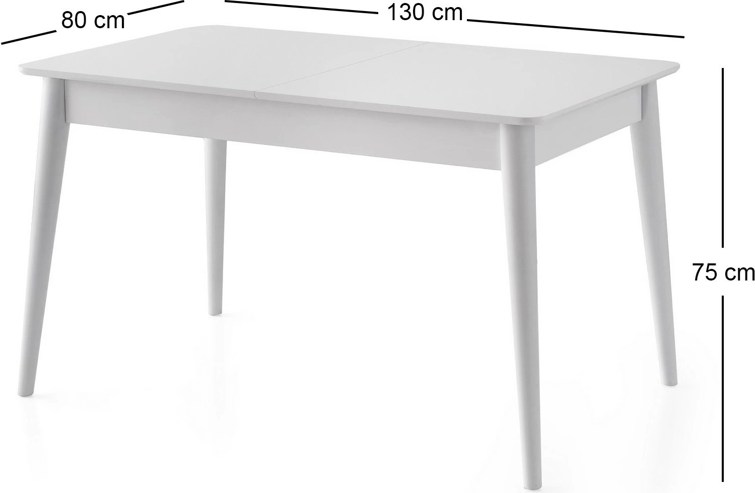 Tavolinë ngrënieje e zgjatshme Skye Decor, ngjyrë lotus, 1124