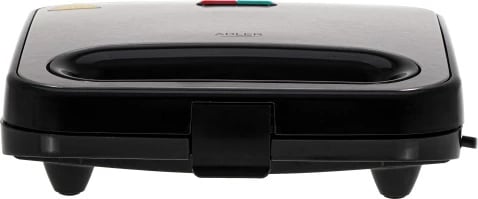 Toster për sanduiçe Adler AD 3076, pllaka trekëndëshe jo-ngjitëse, 750W (max 1000W), 2 drita treguese, argjendtë/zi Toster për sanduiçe Adler AD 3076, pllaka trekëndëshe jo-ngjitëse, 750W (max 1000W), 2 drita treguese, argjendtë/zi