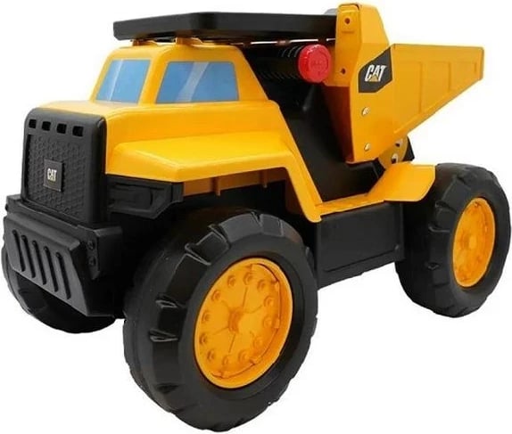 Kamion lodër CAT 2-në-1 me drita dhe tinguj, Ride-on, 83404, e verdhë
