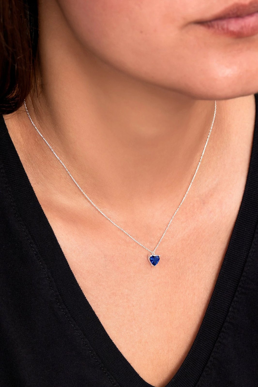 Varëse argjendi me zirkon ngjyrë navy blue, ELKAB92244