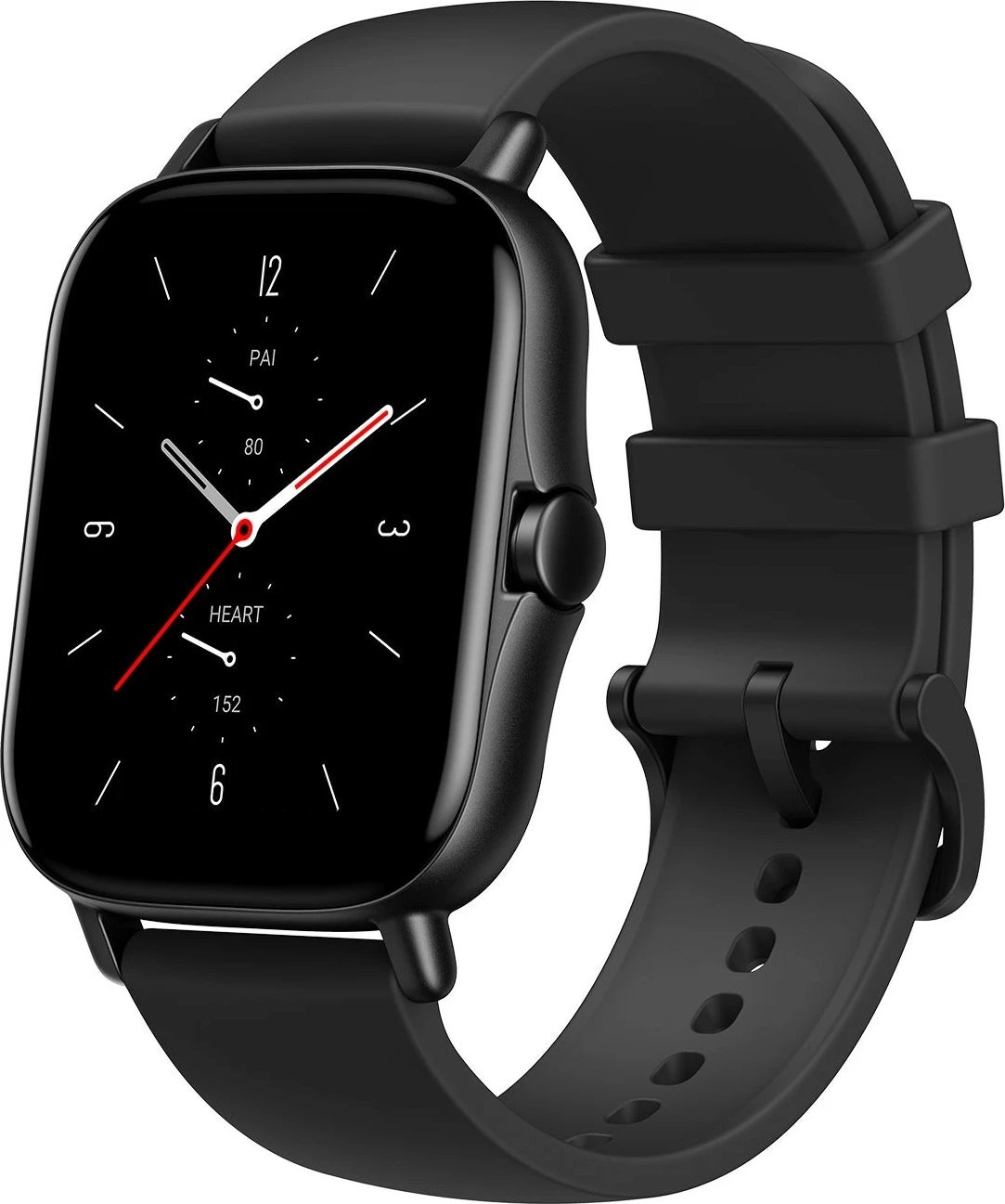 Smartwatch Amazfit GTS 2 NE 42mm, 168 orë bateri, rrip silikon, e zezë