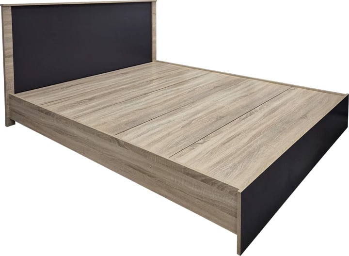 Krevat Athos, ngjyrë sonoma-antracit, 160x200cm