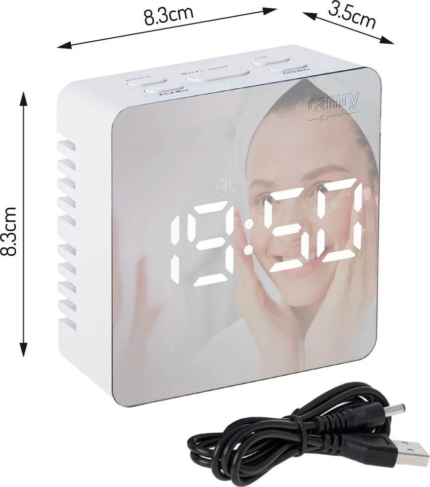 Orë alarmi Adler CAMRY CR 1150w me ekran LED, e zezë