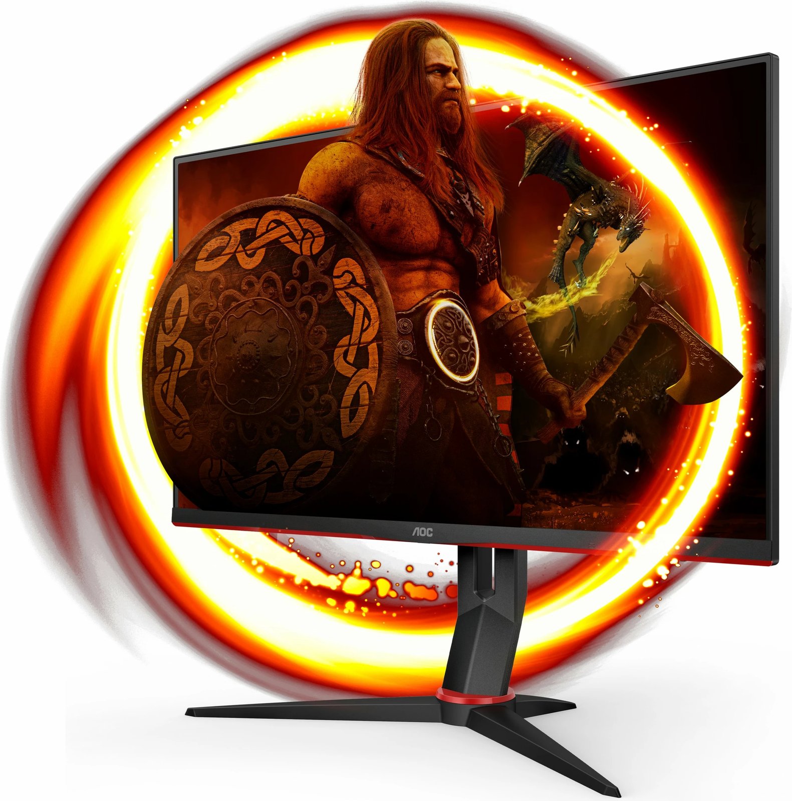 Monitor gaming AOC Q27G2U/BK, 27", 2560 x 1440 pixels, LED, 1 ms, i zi, i kuq