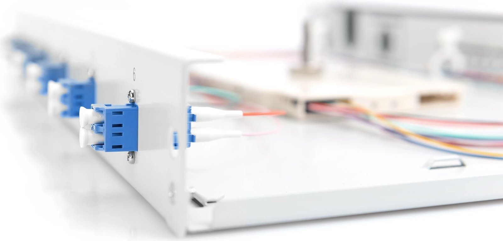 Kutia për fibra optike Digitus, LC, OS2, 6 porta, 1U, ngjyrë gri