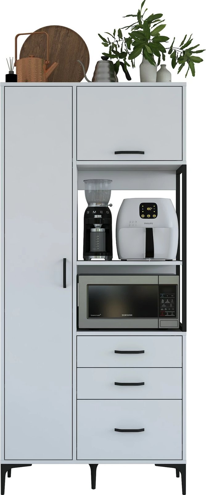 Dollap shumëpërdorimësh Hanah Home, JE112 - 2958, i bardhë